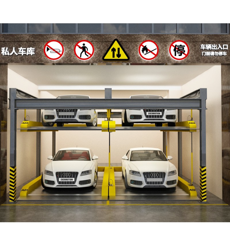 New design double cylinder high quality patent two post car parking lift